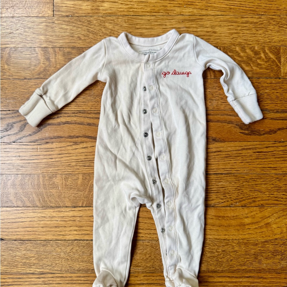 Go Dawgs Cream Kids One Piece